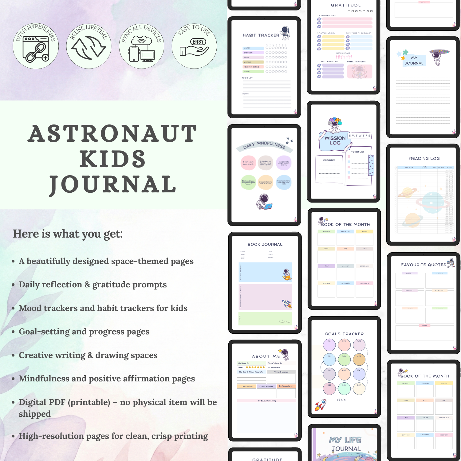 astronaut kids journal astronaut kids journal